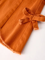 Rylee Faith Designs Fall Halloween And Thanksgiving Bow Bell Bottoms With Bow - 