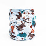 Animals and Insects: Essentials Pocket Cloth Diaper with Athletic Wicking Jersey, Grows with your Baby - Everetts Place Boutique - Pocket Diaper