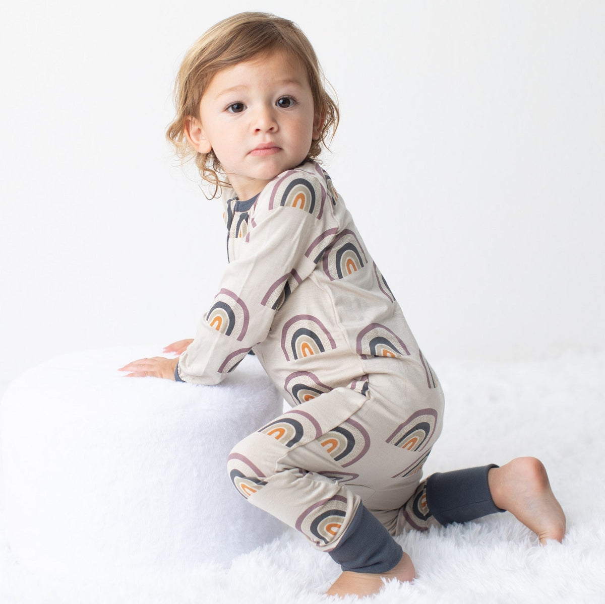 Fall Rainbow Romper by Bestaroo