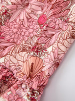 Rylee Faith Designs Fall Sweet Floral Pattern Dress with Pockets and Ruffle Hem for Girls - 