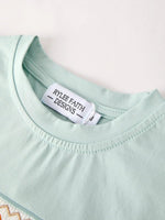 Rylee Faith Designs Fall Thanksgiving Plaid Chick Embroidery Smocking Boys Set - 