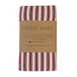 Red Stripe Bamboo Swaddle by Mebie Baby
