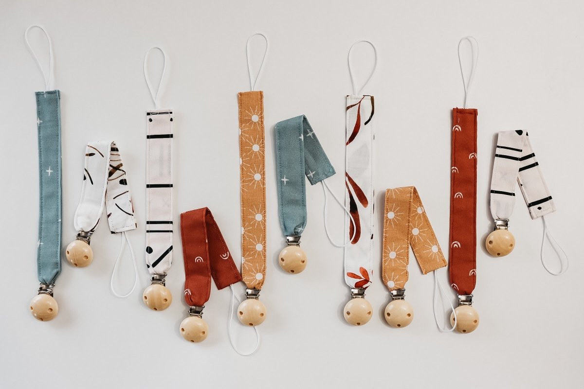 Little Mae & Co Fallen Pacifier Clip For Baby Essentials Fabric Clip - Everetts Place Boutique - 