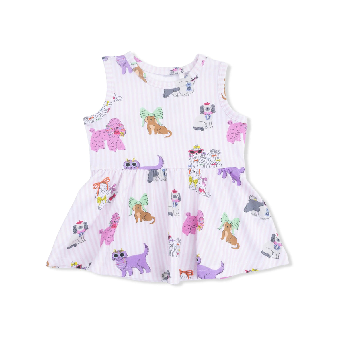 Angel Dear Fancy Dogs - Peplum Tank Top and Bike Short - 