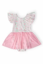 Mila & Rose ® Fancy Florals S/S Twirl Leotard - 