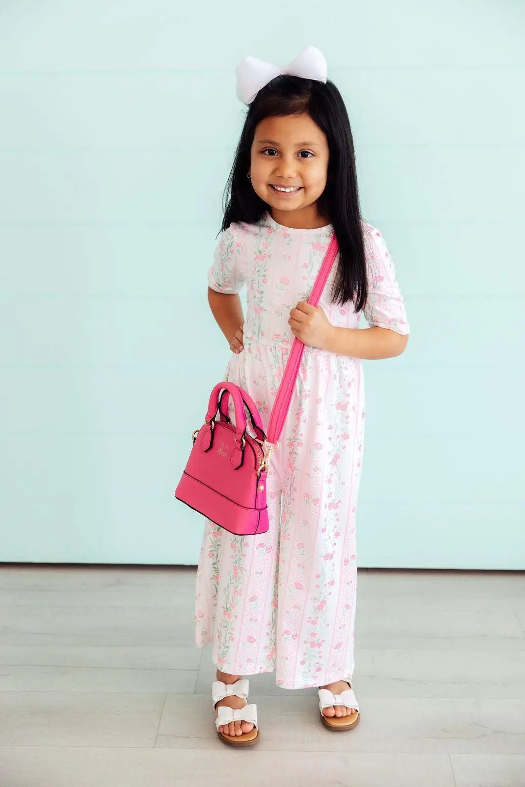Mila & Rose ® Fancy Florals Wide Leg Jumpsuit - 