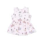 Angel Dear Fancy Hounds with Bows - Peplum Tank Top and Bike Short - 