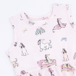 Angel Dear Fancy Hounds with Bows - Peplum Tank Top and Bike ShortEveretts Place