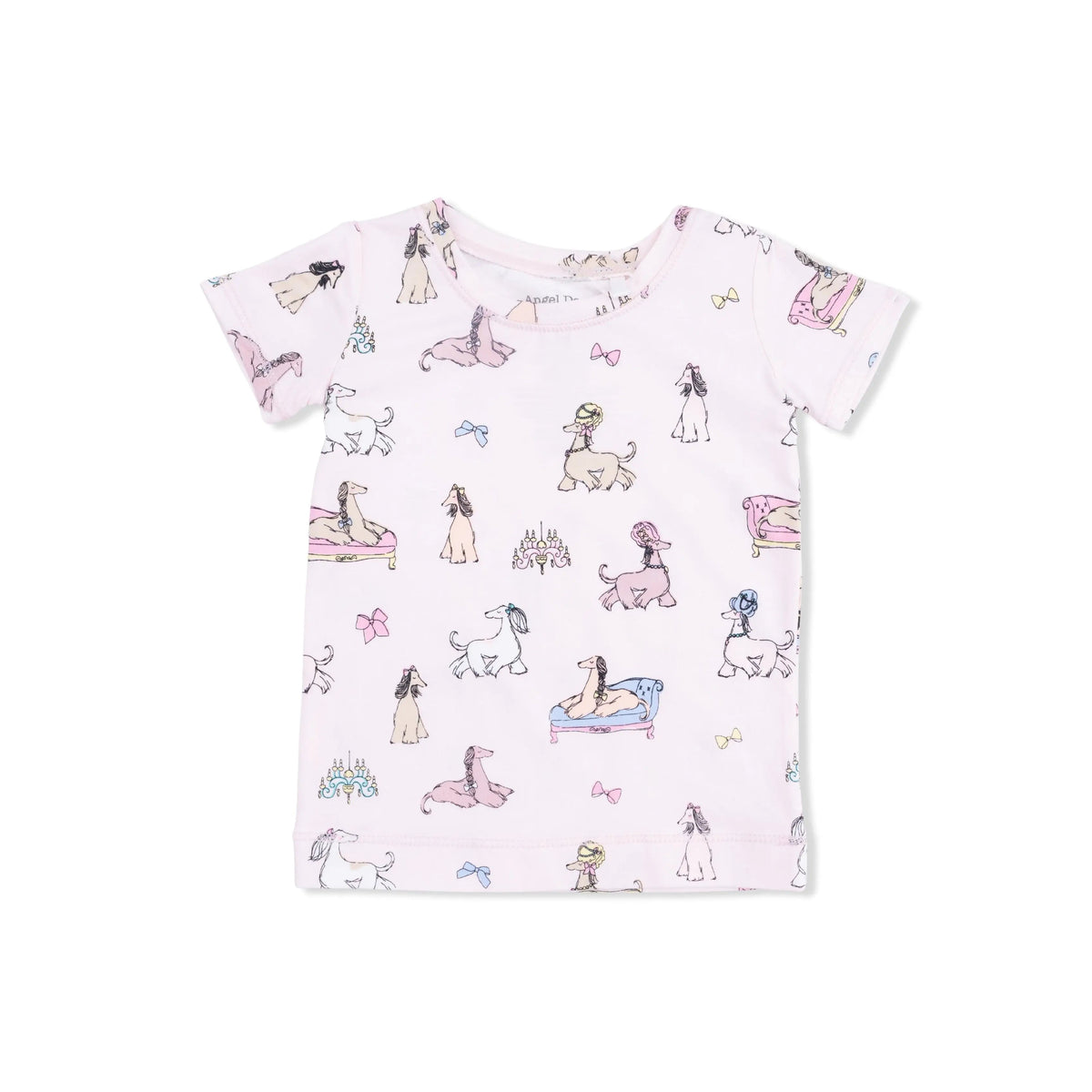 Angel Dear Fancy Hounds with Bows - Short Sleeve Loungewear Set - 