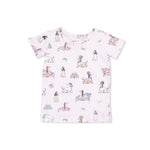 Angel Dear Fancy Hounds with Bows - Short Sleeve Loungewear Set - 