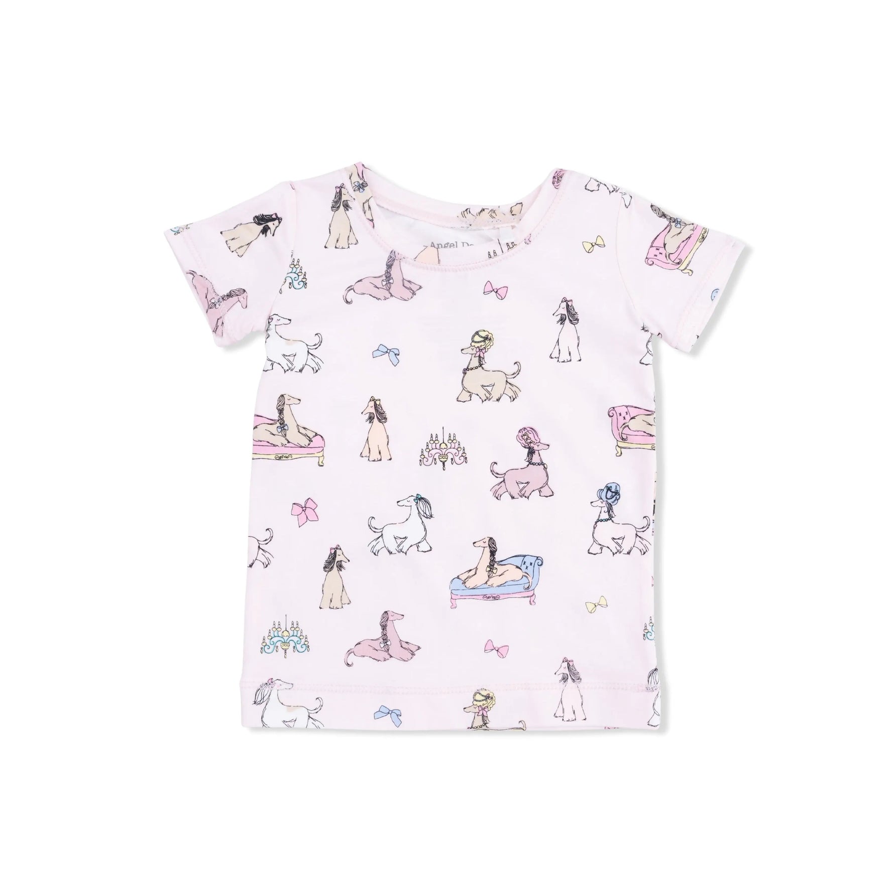 Angel Dear Fancy Hounds with Bows - Short Sleeve Loungewear Set - 