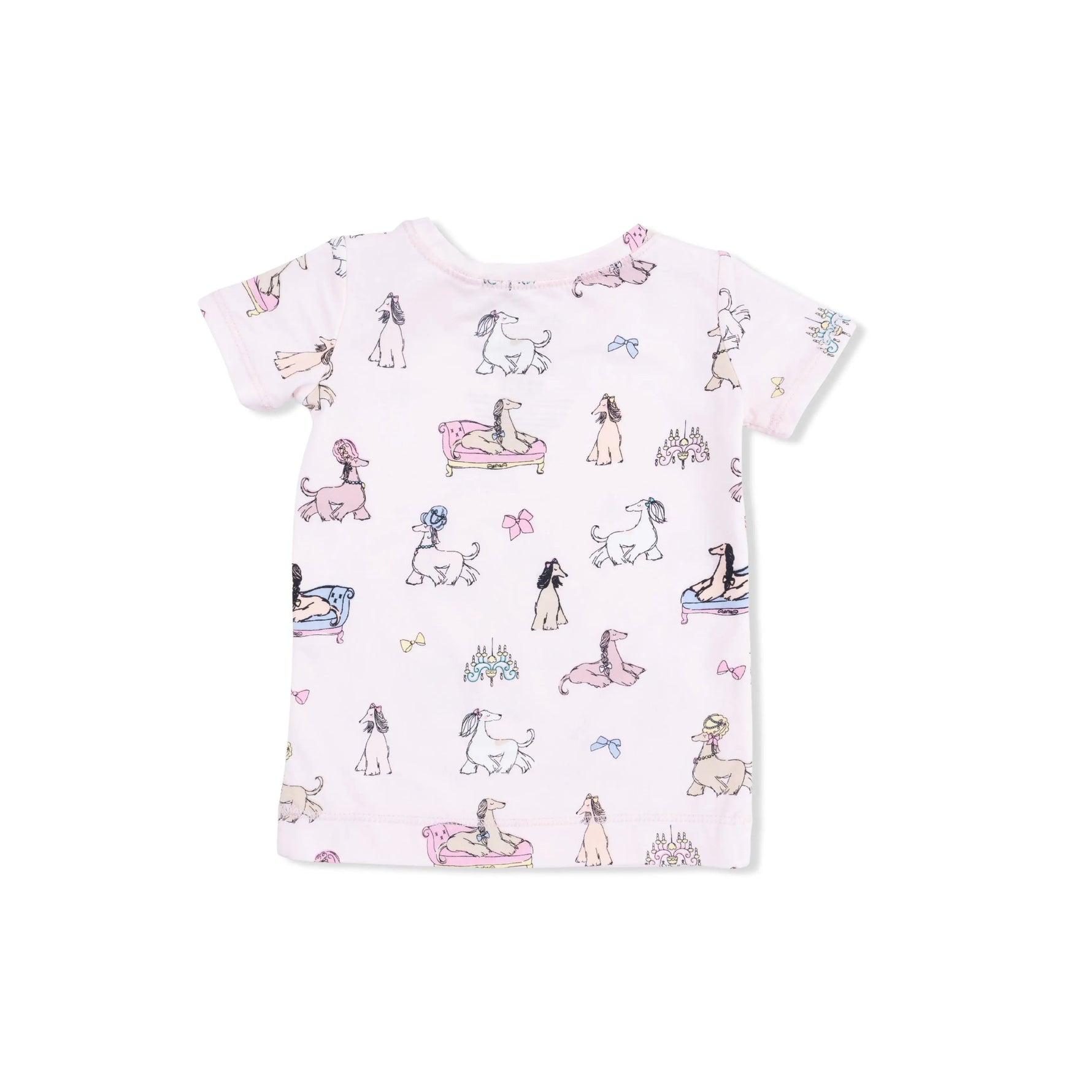 Angel Dear Fancy Hounds with Bows - Short Sleeve Loungewear Set - 
