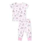Angel Dear Fancy Hounds with Bows - Short Sleeve Loungewear Set - 