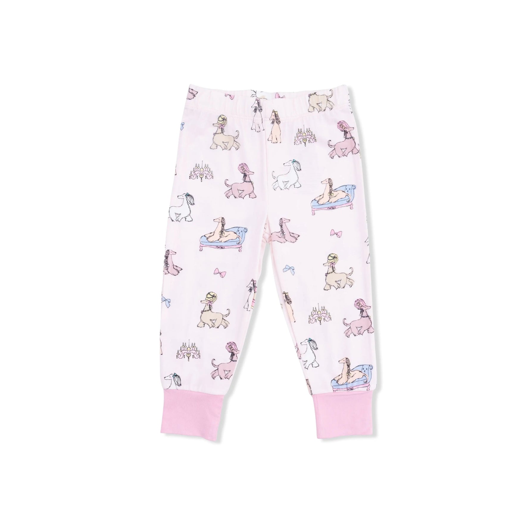 Angel Dear Fancy Hounds with Bows - Short Sleeve Loungewear Set - 