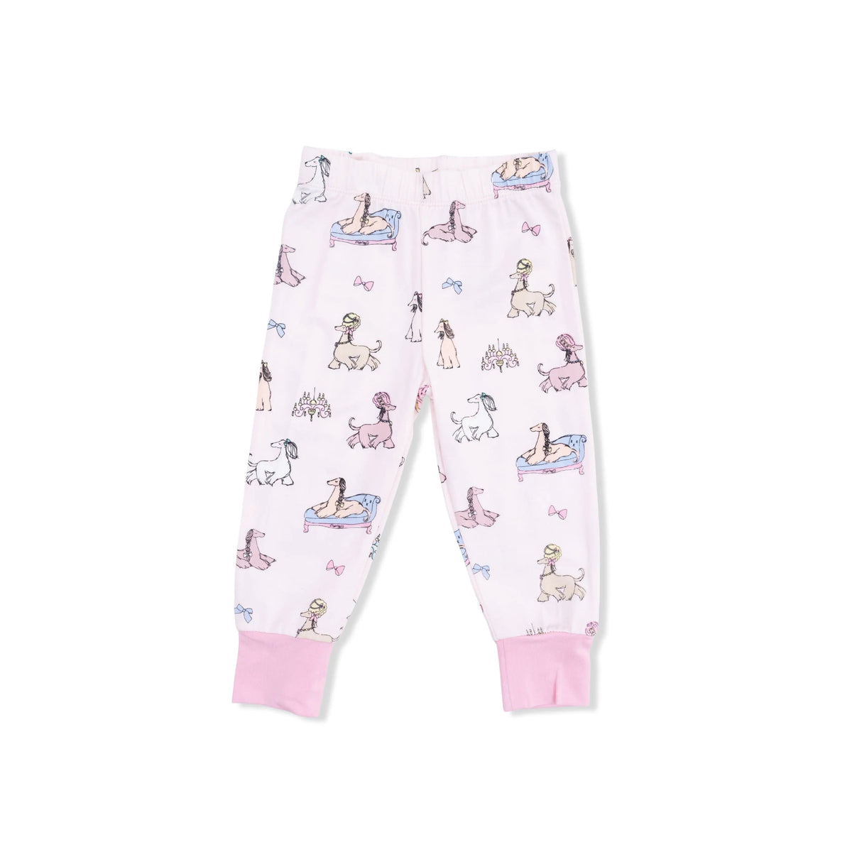 Angel Dear Fancy Hounds with Bows - Short Sleeve Loungewear Set - 