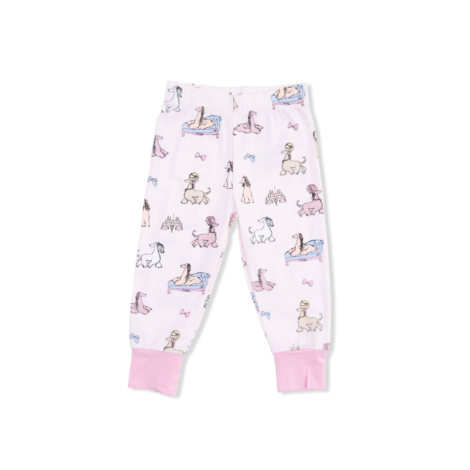 Angel Dear Fancy Hounds with Bows - Short Sleeve Loungewear Set - 