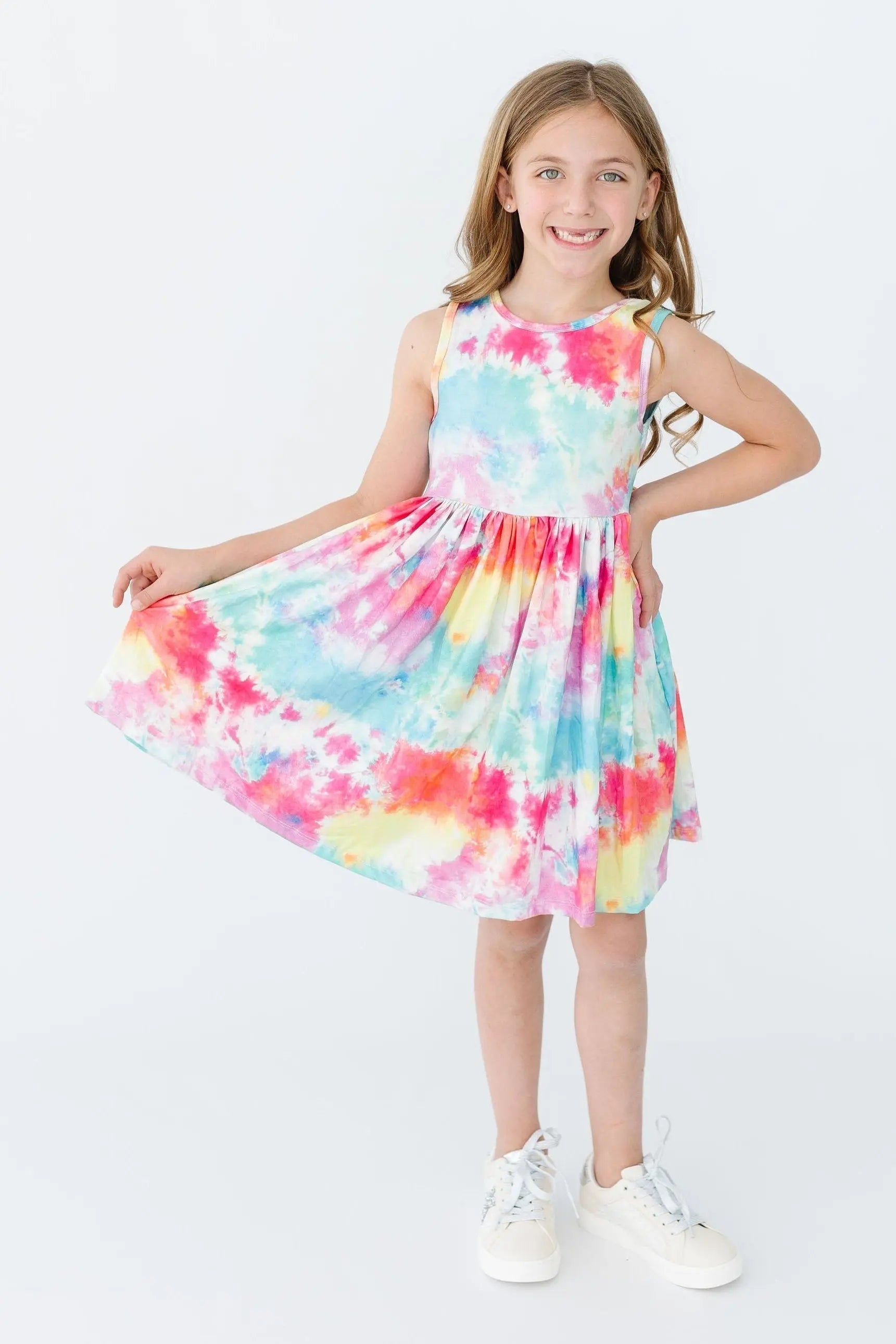 Far Out Tank Twirl Dress - Dress, One-piece garment, Day Dress, Pink, Child | Everetts Place