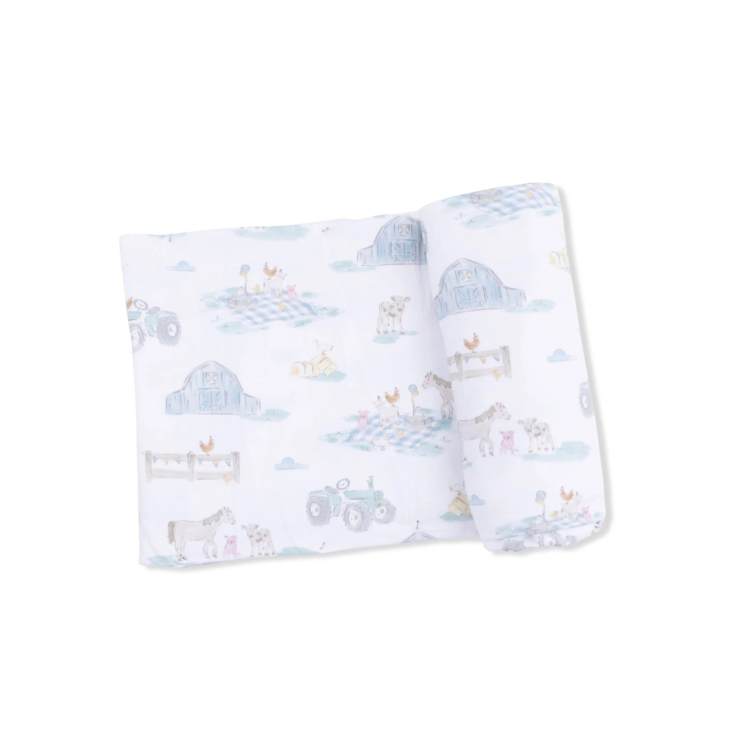 Angel Dear Farm Animal Party - Swaddle Blanket - 