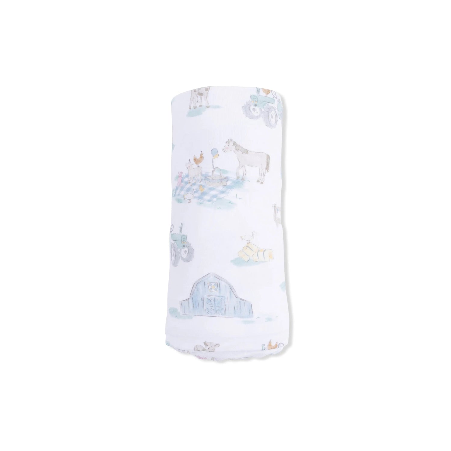Angel Dear Farm Animal Party - Swaddle Blanket - 