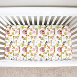 Honey Lemonade Farm Animals Fitted Crib Sheet - 