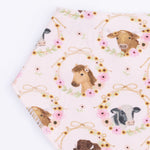Angel Dear Farm Animals Floral Cameos Pink - Bandana BibEveretts Place