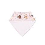 Angel Dear Farm Animals Floral Cameos Pink - Bandana Bib - 