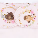 Angel Dear Farm Animals Floral Cameos Pink - Bandana BibEveretts Place