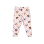 Angel Dear Farm Animals Floral Cameos Pink - Short Sleeve Loungewear Set - 