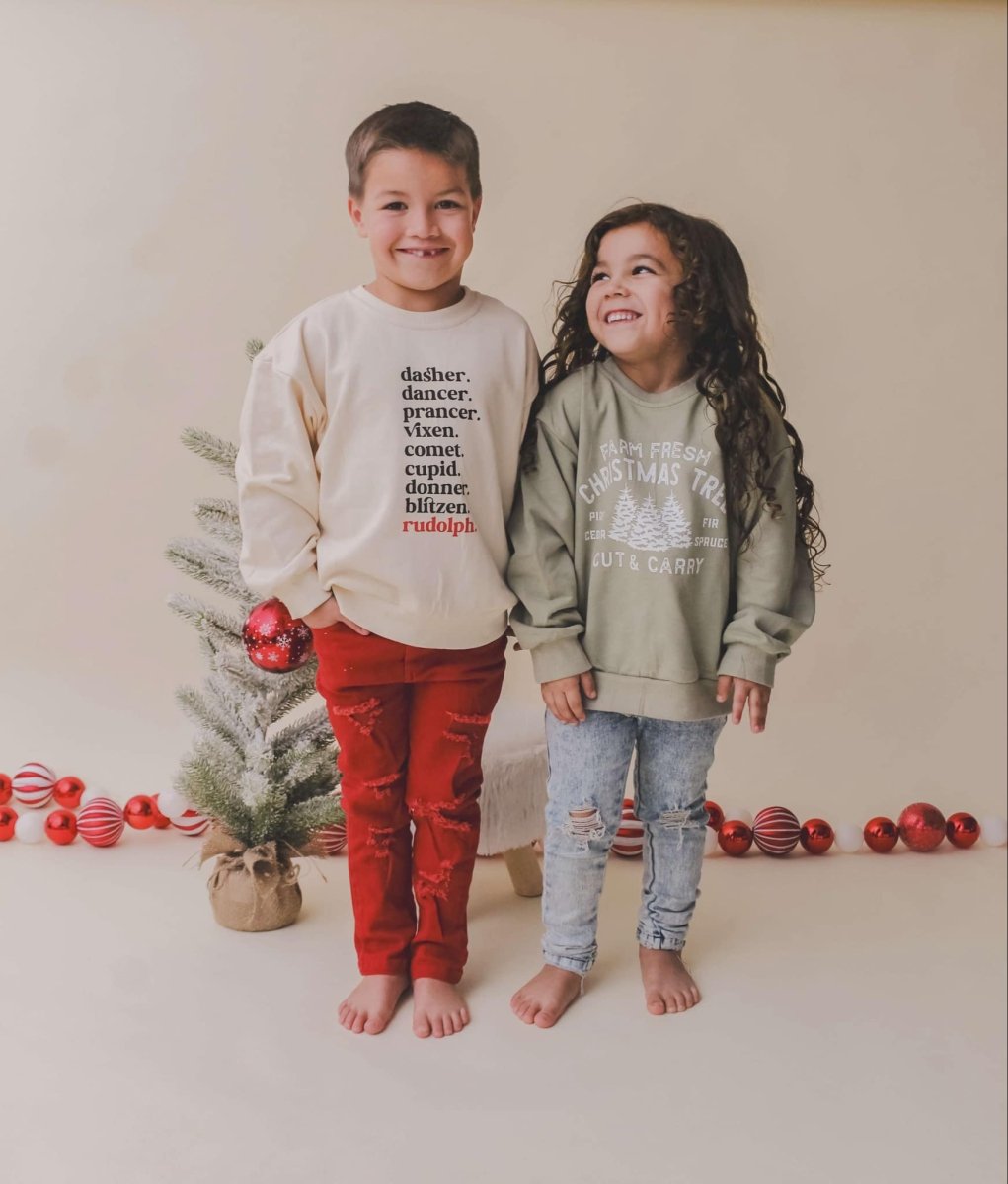 Little Joy Co. Farm Fresh Christmas Trees Crewneck Sweatshirt - 