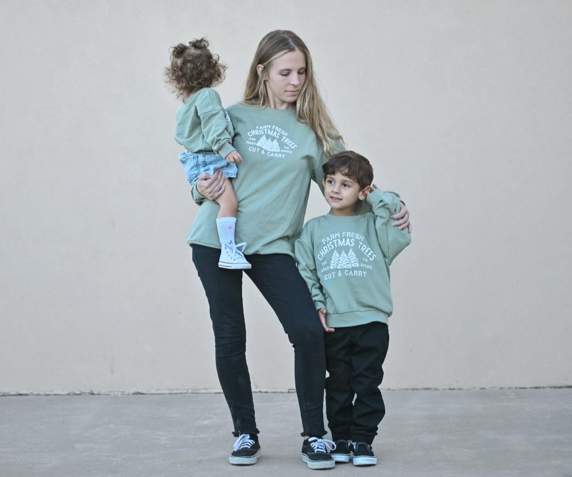 Little Joy Co. Farm Fresh Christmas Trees Crewneck Sweatshirt - 