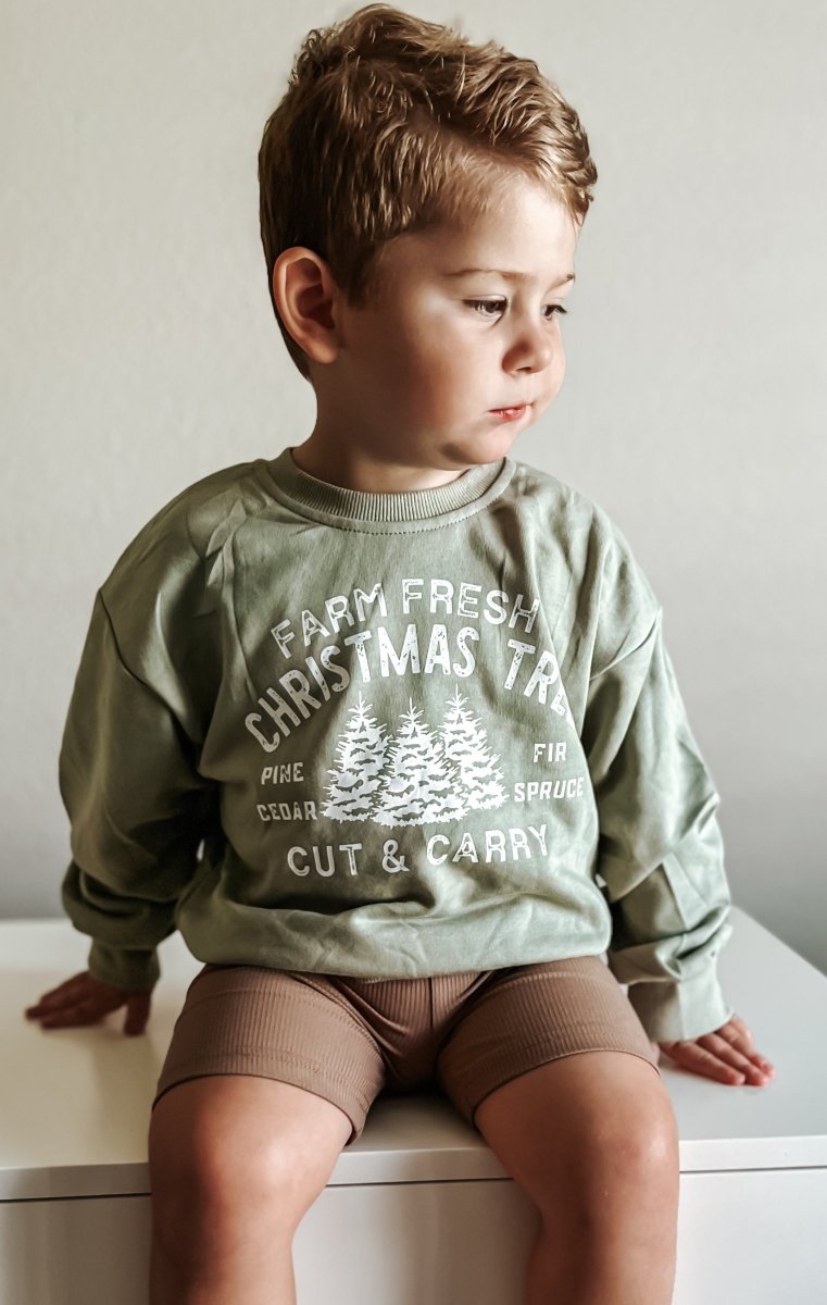 Little Joy Co. Farm Fresh Christmas Trees Crewneck Sweatshirt - 