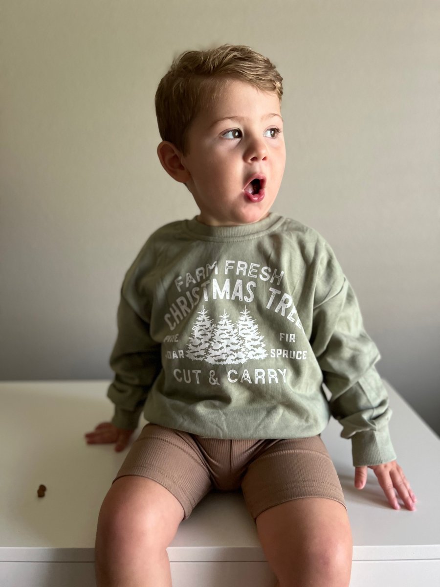 Little Joy Co. Farm Fresh Christmas Trees Crewneck Sweatshirt - 