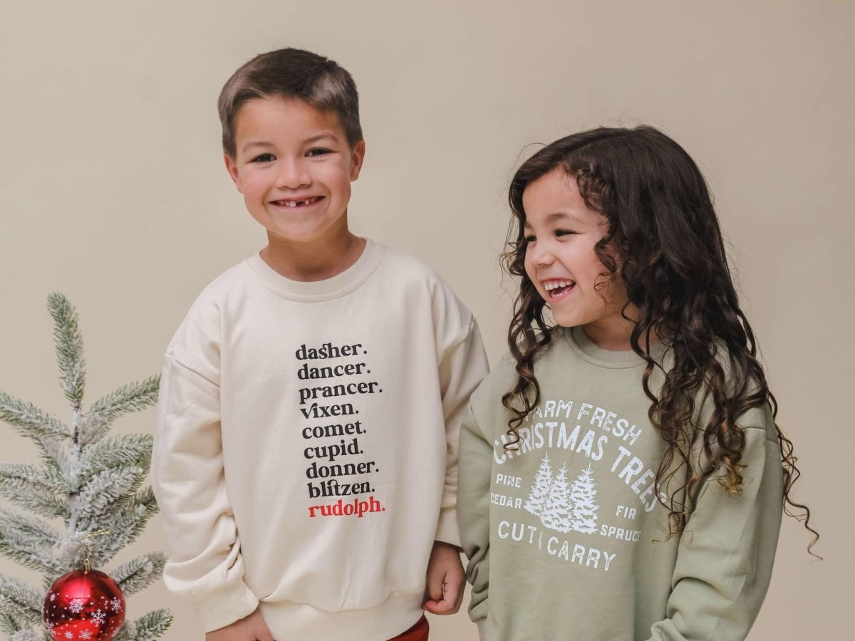 Little Joy Co. Farm Fresh Christmas Trees Crewneck Sweatshirt - 