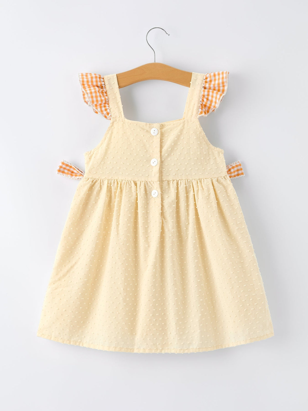 Rylee Faith Designs Farm Girl Chicken Smocked Bow Ruffle Dress