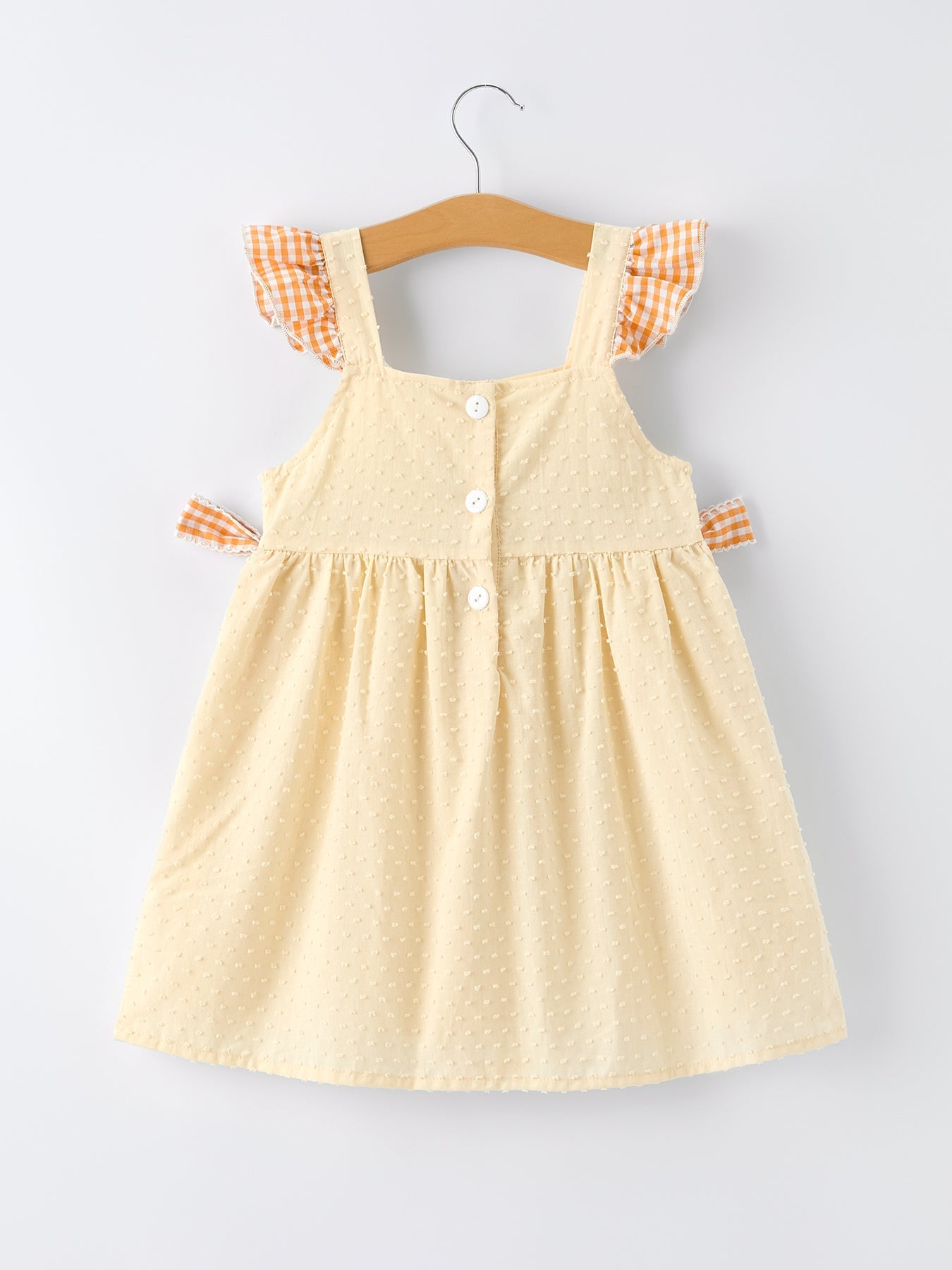 Rylee Faith Designs Farm Girl Chicken Smocked Bow Ruffle Dress