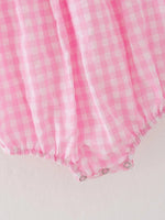 Rylee Faith Designs Farm Pink Smocking Embroidered Girls Romper for Thanksgiving Celebrations - Everetts Place Boutique - 