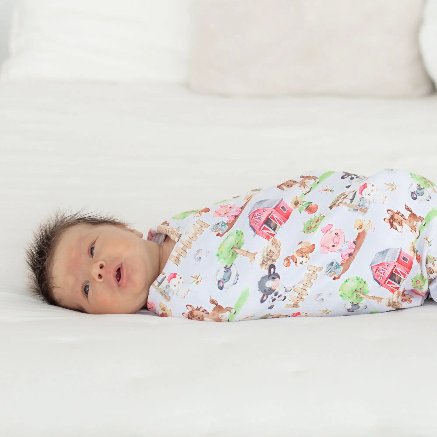 Farm Animals Baby Swaddle Blanket - Baby & Toddler Clothing, Child, Infant, Comfort, Toddler | Everetts Place