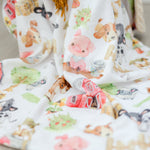 Minky Baby Blanket Farm Animals by Honey Lemonade at Everetts Place