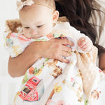 Minky Baby Blanket Farm Animals by Honey Lemonade at Everetts Place