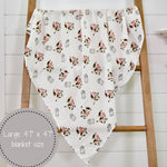 The Cow Goes MOO Swaddle Blanket by LollyBanks