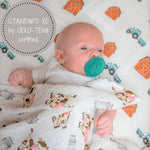 The Cow Goes MOO Swaddle Blanket by LollyBanks