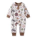Tesa Babe Farmer's Market Baby Henley Romper - Bamboo One PieceEveretts Place