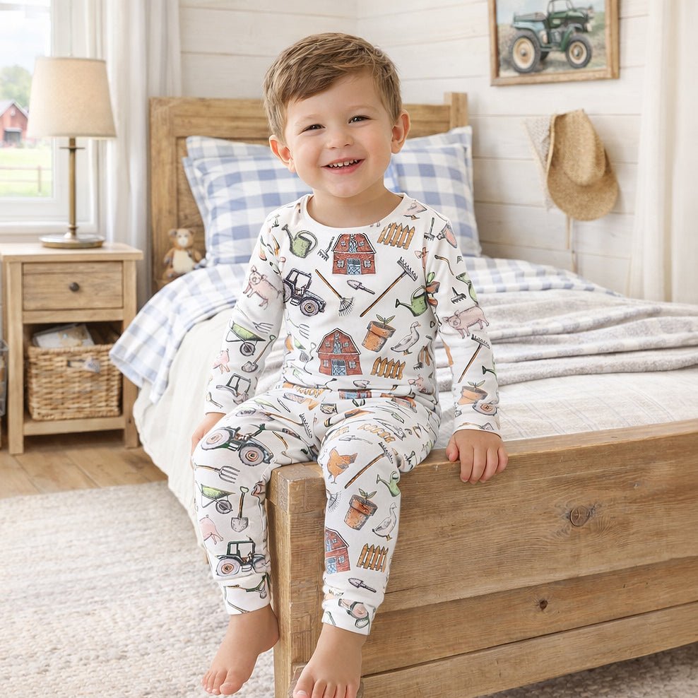 Farmer's Market Kids Bamboo Pajama Set - Nightwear, Child, Pajamas, Baby & Toddler Clothing, Toddler | Everetts Place