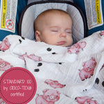 Oink Oink Swaddle Blanket by LollyBanks