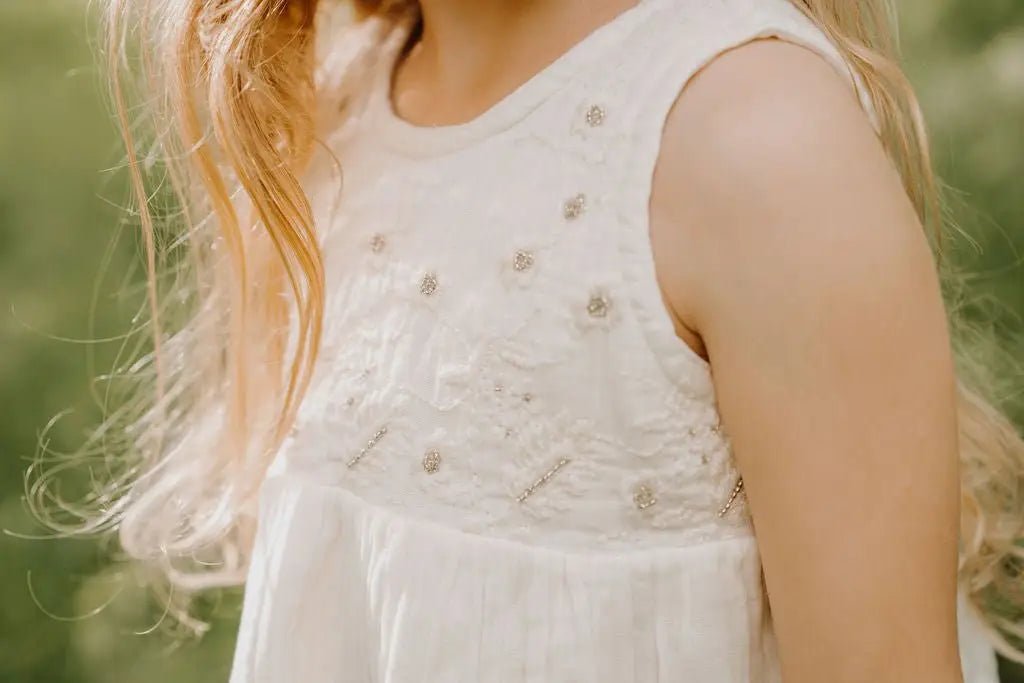 Bestaroo farrah dress in off white - 