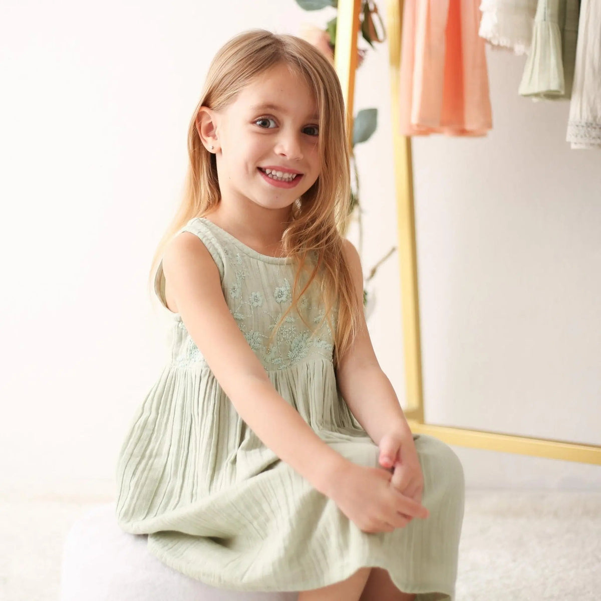 Bestaroo farrah dress in sage - 