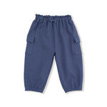 Angel Dear Fashion Cargo Pants for Kids in Soft French Terry with Pockets and Relaxed Fit - 