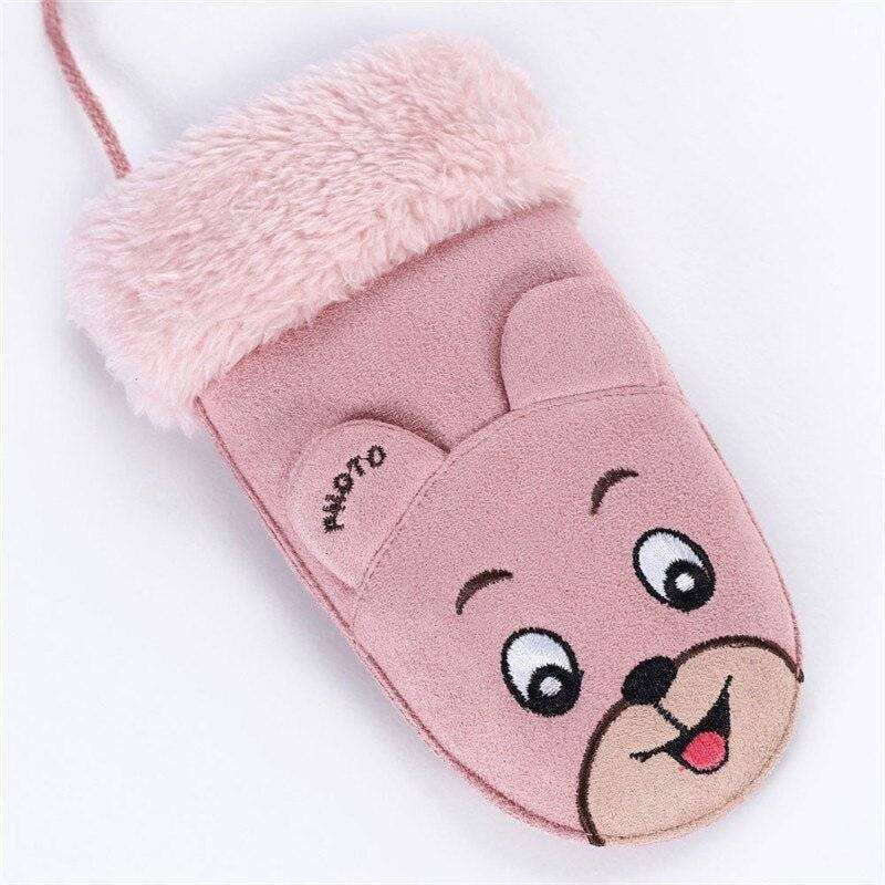 Faux Suede Bear Mittens - Everetts Place: Online Boutique - Kids & Babies