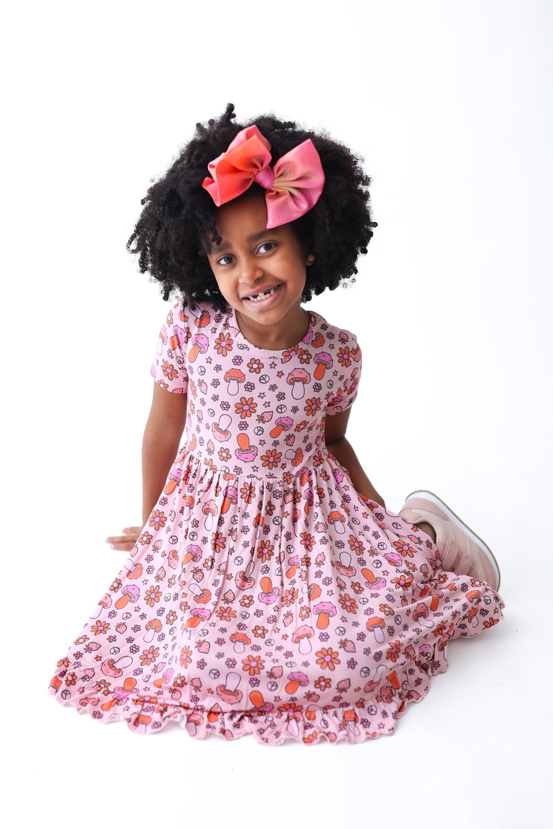 DREAM BIG LITTLE CO FEELIN' MUSHY DREAM RUFFLE DRESSEveretts Place