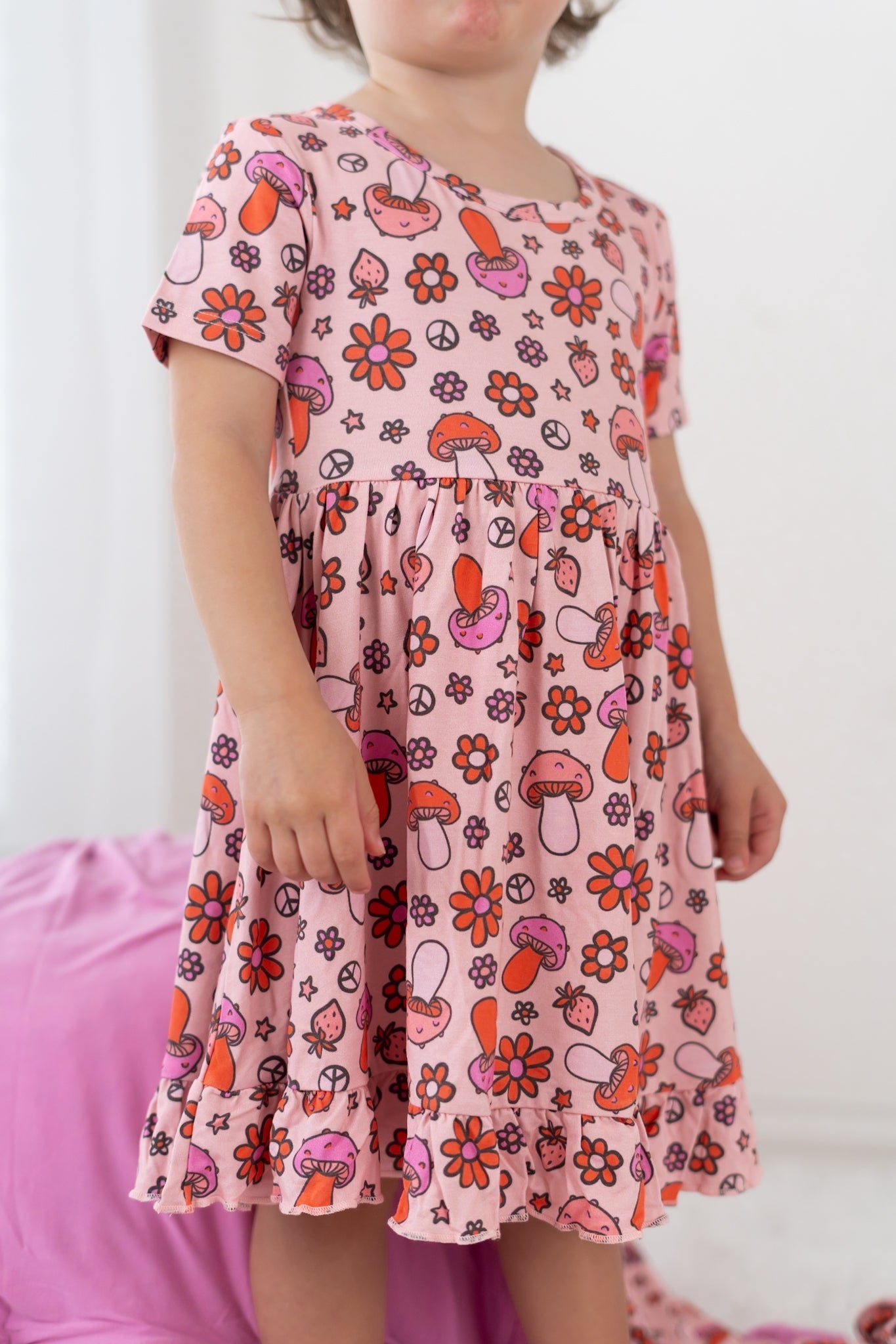 DREAM BIG LITTLE CO FEELIN' MUSHY DREAM RUFFLE DRESSEveretts Place